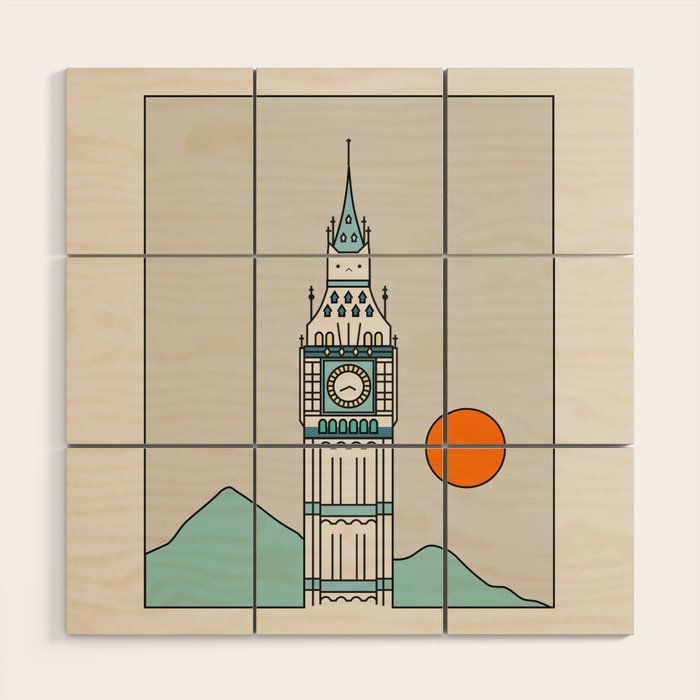 Cat Landscape 24 Wood Wall Art Gallery Image 1