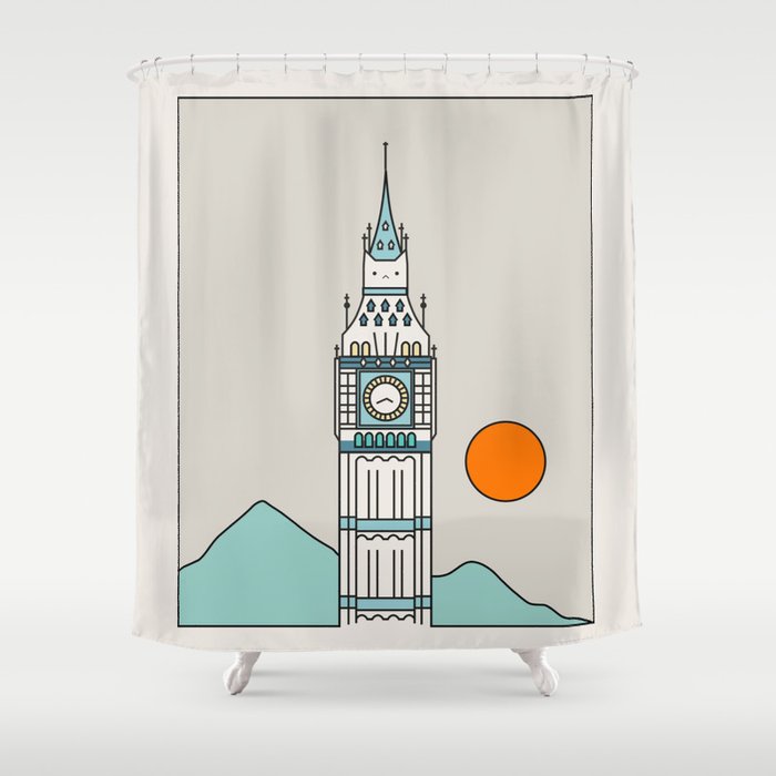 Cat Landscape 24 Shower Curtain Gallery Image 1