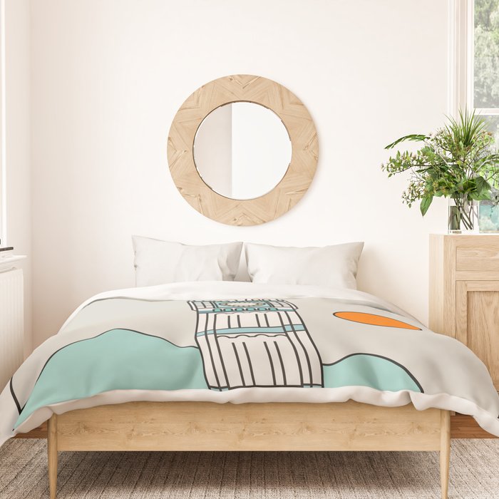 Cat Landscape 24 Duvet Cover Gallery Image 3
