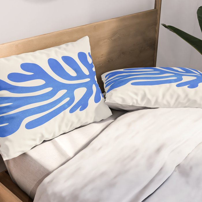 Marseille Blue: Matisse Color Paper Cutouts 03 Pillow Sham Gallery Image 2