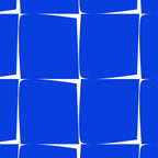 Blue Flux Bold Minimal Midcentury Modern Check Grid Pattern Royal Blue and White Coffee Mug Gallery Image 2