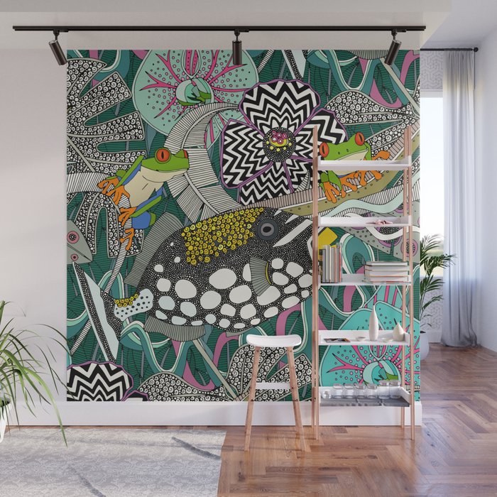 ASHA green Wall Mural Gallery Image 1