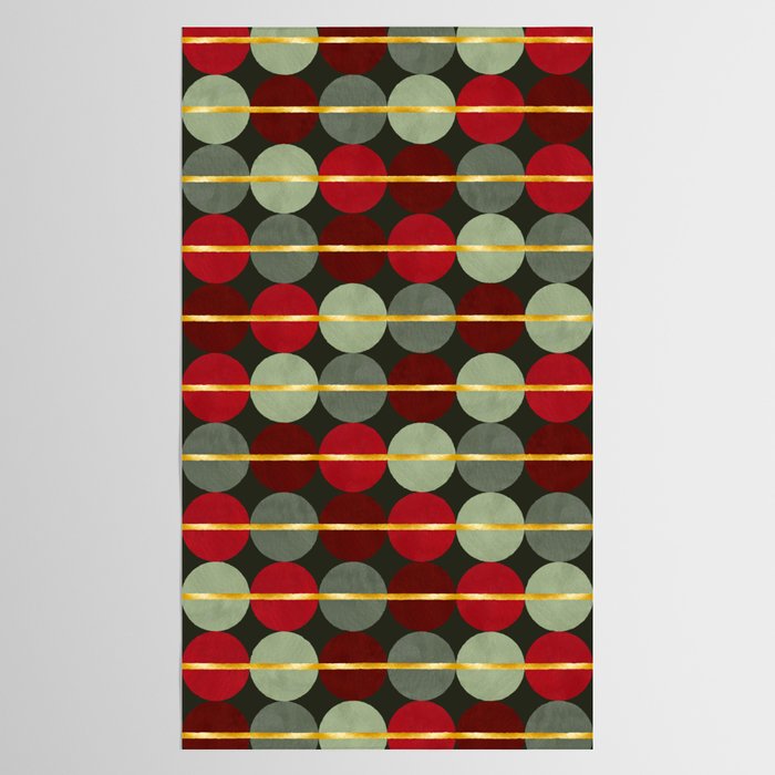Midcentury Modern Christmas Pattern Tablecloth Gallery Image 2