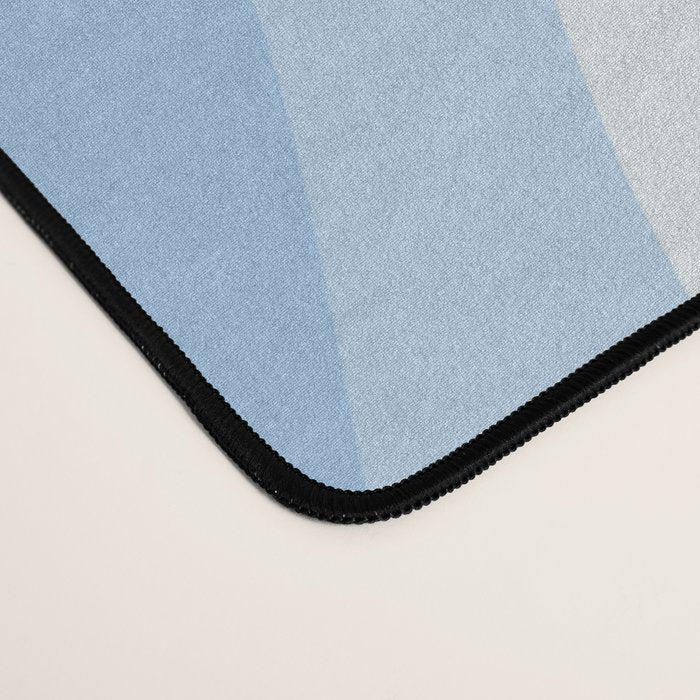 Retro Swirls Powder Blue Abstract Pattern Desk Mat Gallery Image 4