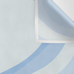 Retro Swirls Powder Blue Abstract Pattern Wall Tapestry Gallery Image 3