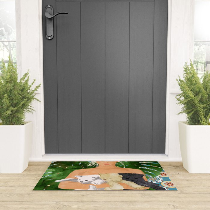 Morocco Vacay #illustration #painting Welcome Mat Gallery Image 3