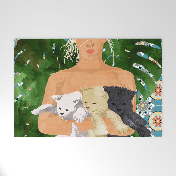 Morocco Vacay #illustration #painting Welcome Mat Gallery Image 1