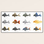Pleco! - white Desk Mat Gallery Image 3