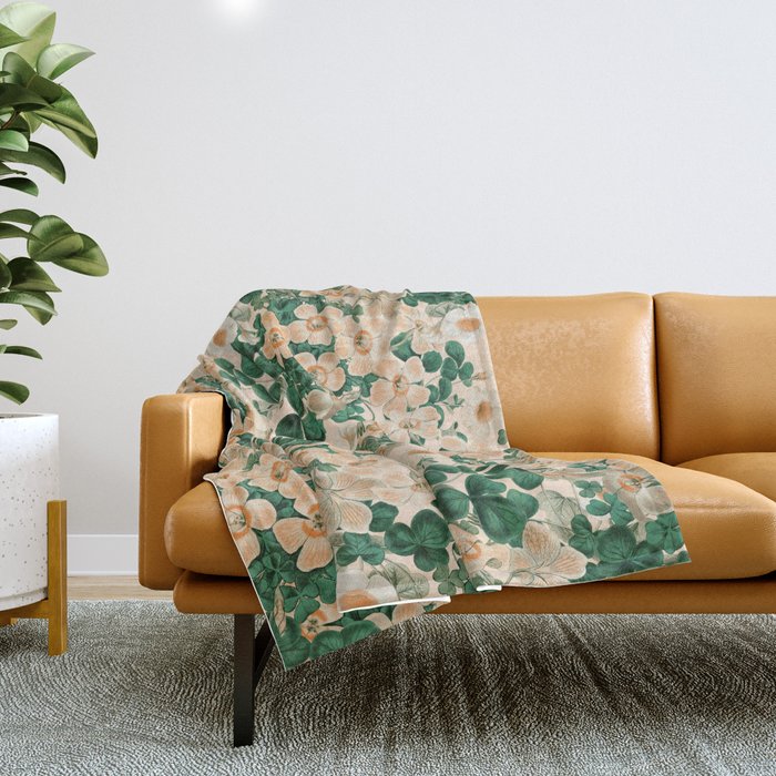Oxalis Garden Throw Blanket Gallery Image 1