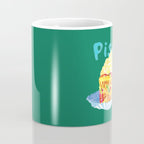 Pisces Chill Vibes in Chive Green | Zodiac Series  Coffee Mug Gallery Image 4
