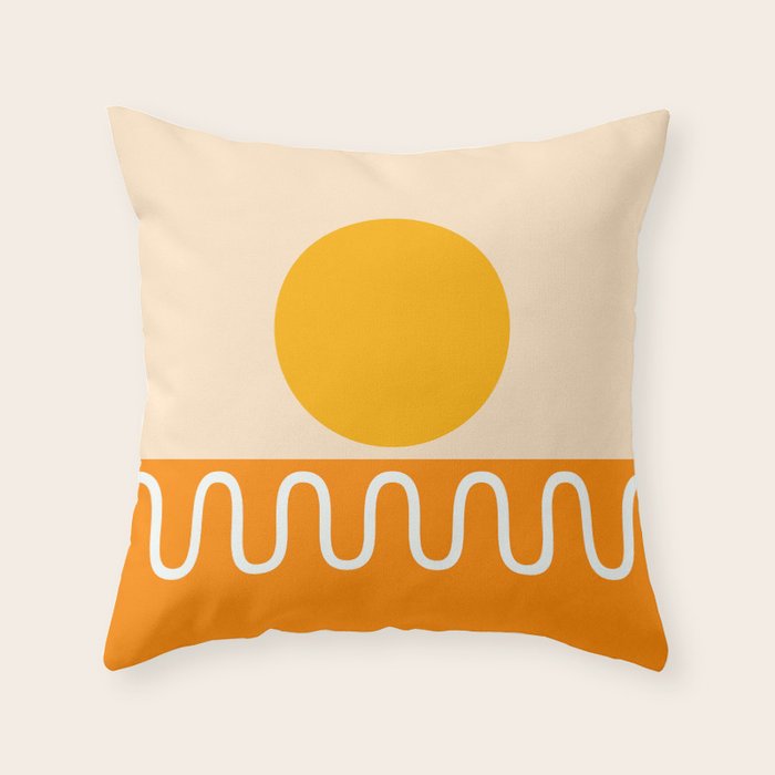 Abstract Landscape 22C Throw Pillow Gallery Image 6