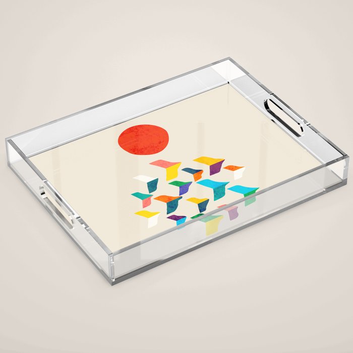 Great Bird Migration Acrylic Tray Gallery Image 1