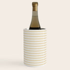 Minimal Arch XXXVI Creme and Orange Modern Geometric Lines Wine Chiller Gallery Image 3