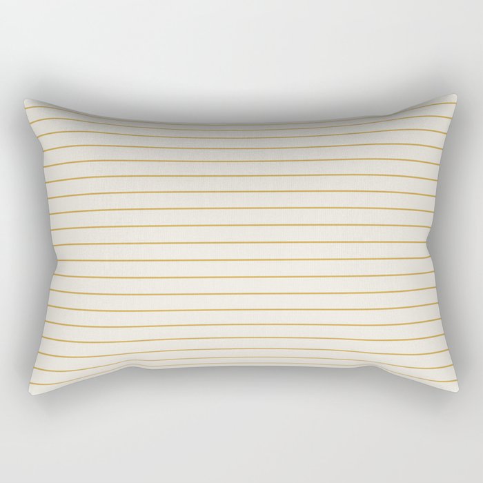 Minimal Arch XXXVI Creme and Orange Modern Geometric Lines Rectangular Pillow Gallery Image 2