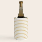 Minimal Arch XXXVI Creme and Orange Modern Geometric Lines Wine Chiller Gallery Image 2