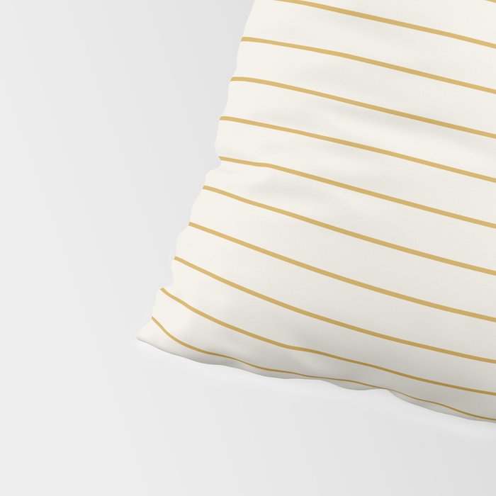Minimal Arch XXXVI Creme and Orange Modern Geometric Lines Pillow Sham Gallery Image 4
