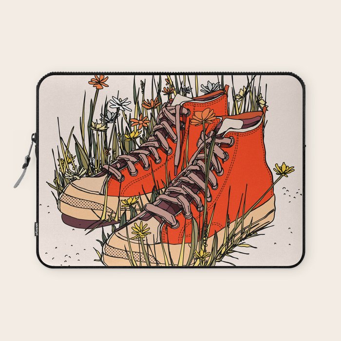 Sneakers Wildflowers Laptop Sleeve Gallery Image 1