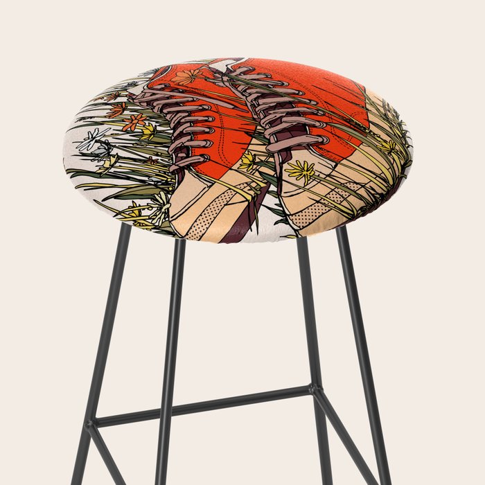 Sneakers Wildflowers Stool Gallery Image 2