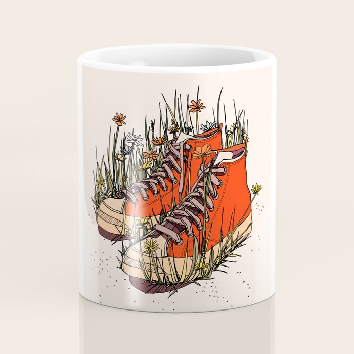 Sneakers Wildflowers Coffee Mug Gallery Image 4
