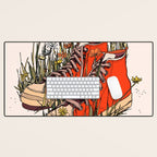 Sneakers Wildflowers Desk Mat Gallery Image 1