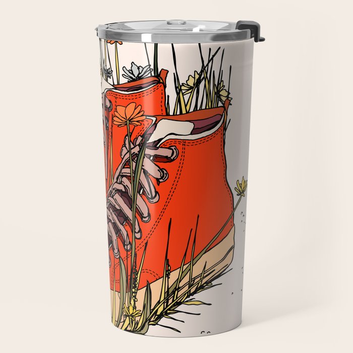 Sneakers Wildflowers Travel Mug Gallery Image 2