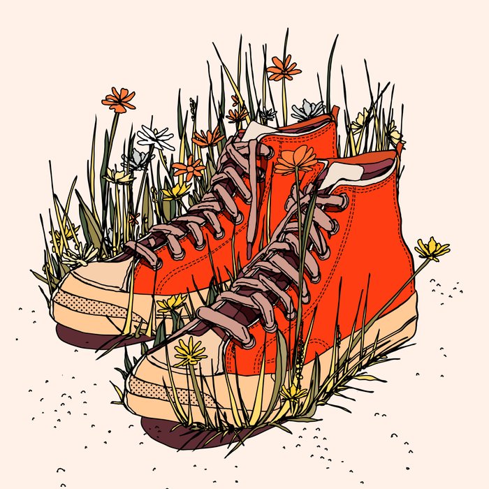 Sneakers Wildflowers Coffee Mug Gallery Image 2
