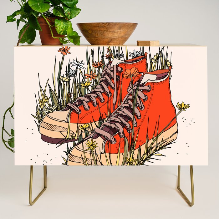 Sneakers Wildflowers Credenza Gallery Image 1