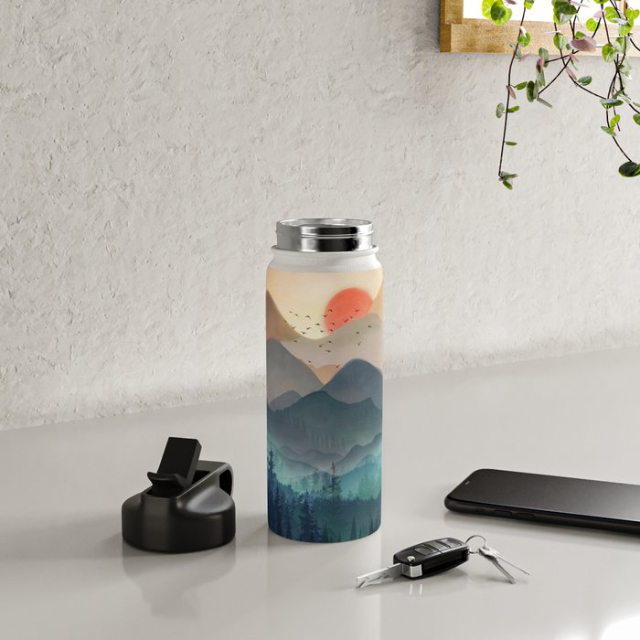 Wilderness Becomes Alive at Night Water Bottle Gallery Image 5