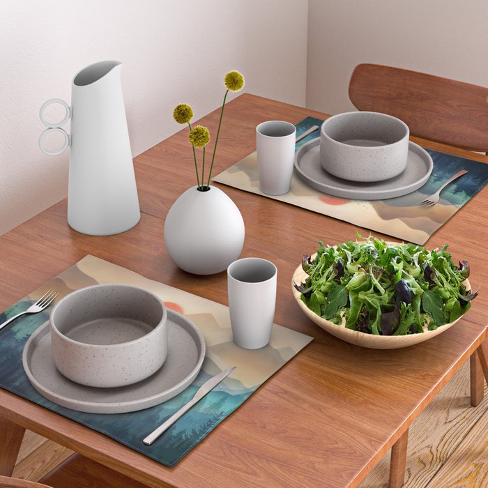 Wilderness Becomes Alive at Night Placemat Gallery Image 2