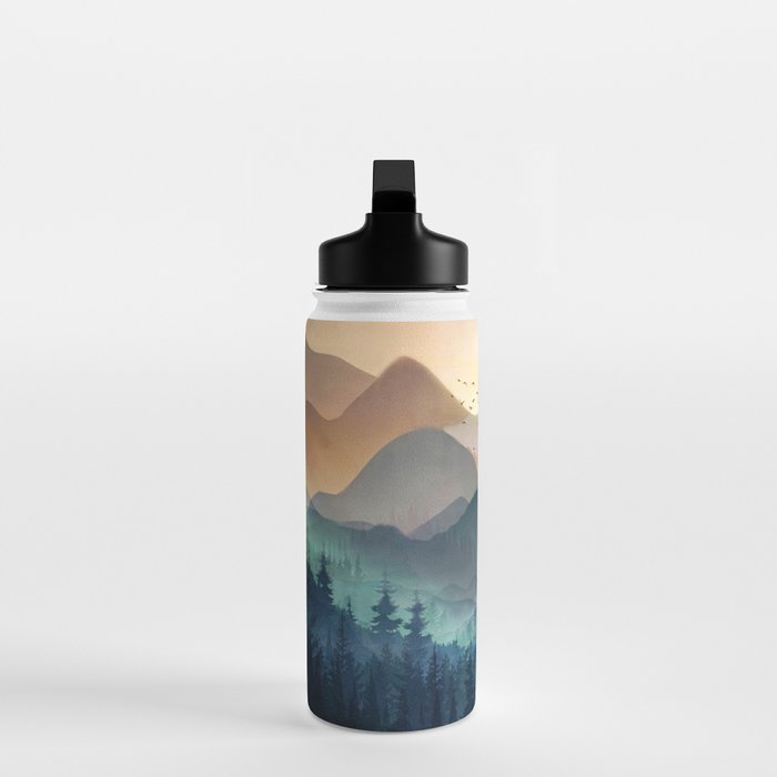 Wilderness Becomes Alive at Night Water Bottle Gallery Image 3