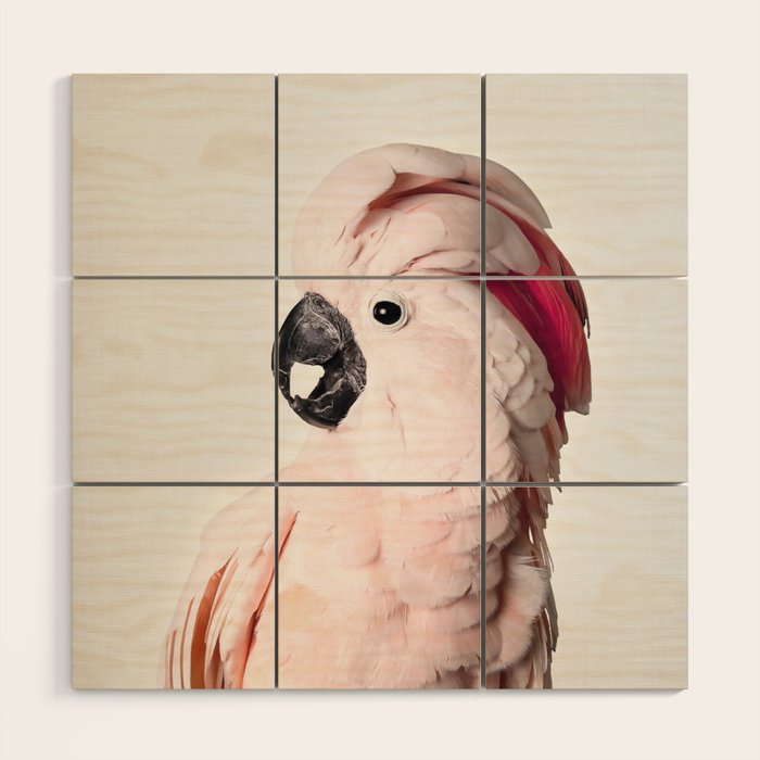 Pink Cockatoo Wood Wall Art Gallery Image 1