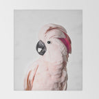 Pink Cockatoo Throw Blanket Gallery Image 2