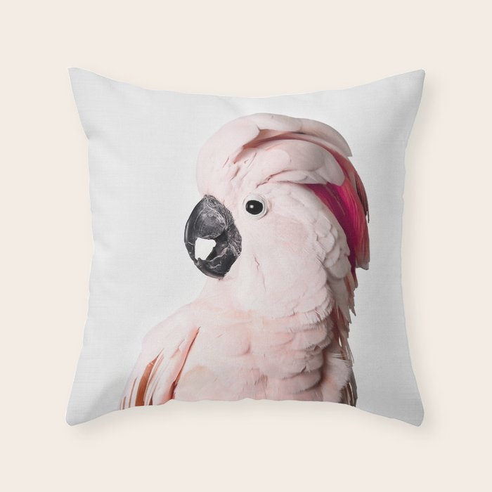 Pink Cockatoo Throw Pillow Gallery Image 6