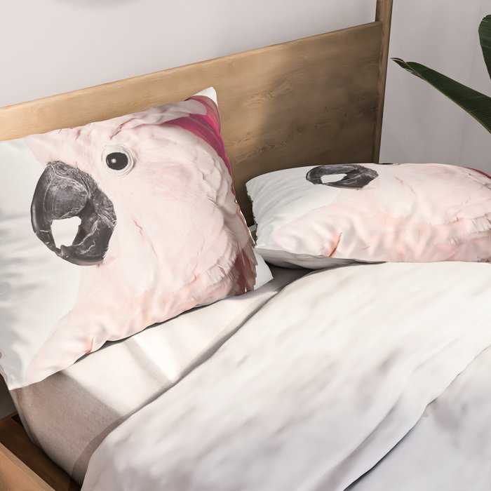 Pink Cockatoo Pillow Sham Gallery Image 2
