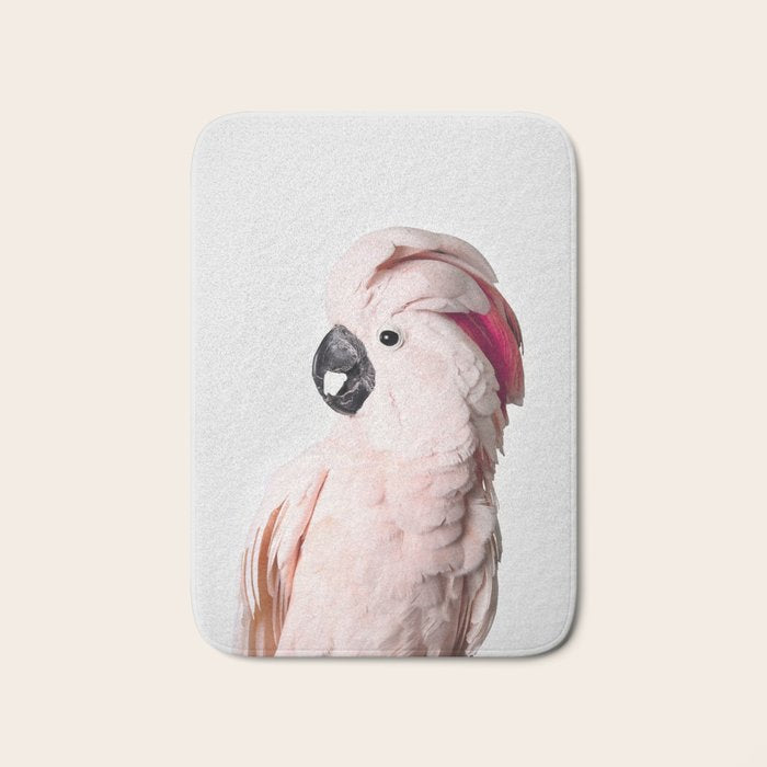 Pink Cockatoo Bath Mat Gallery Image 1