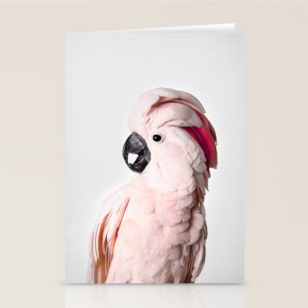 Pink Cockatoo Stationery Card Gallery Image 2