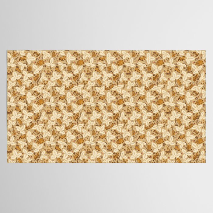 Summer Camping - Gold and cream Tablecloth Gallery Image 2