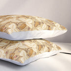 Summer Camping - Gold and cream Pillow Sham Gallery Image 3