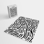 Black and white zebra stripe print art pattern Jigsaw Puzzle Gallery Image 2