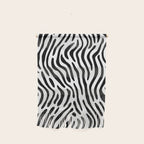 Black and white zebra stripe print art pattern Wall Hanging Gallery Image 1
