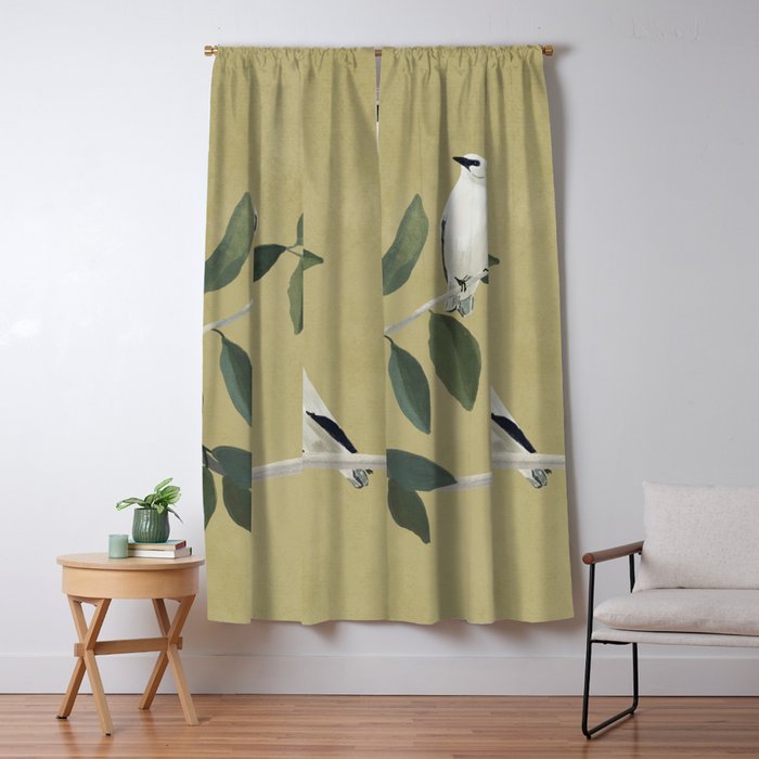 Minimalist Birds On Branch Window Curtain Gallery Image 5