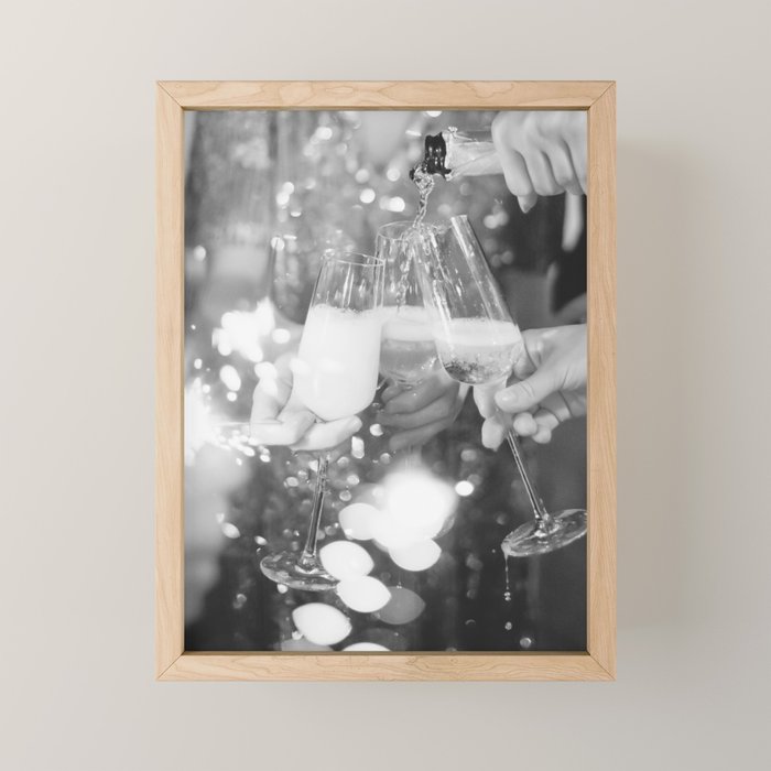 CHEERS - New Years Eve Party Mini Art Print Gallery Image 1