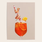Retro Spritz Cocktail Poster Gallery Image 4