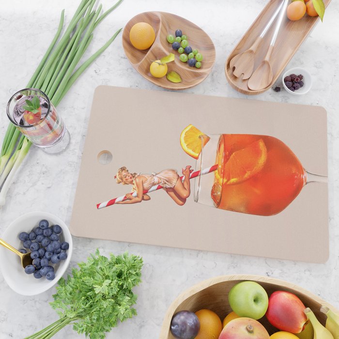 Retro Spritz Cocktail Cutting Board Gallery Image 2