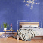Vintage blue sea shell summer art pattern Wallpaper Gallery Image 3