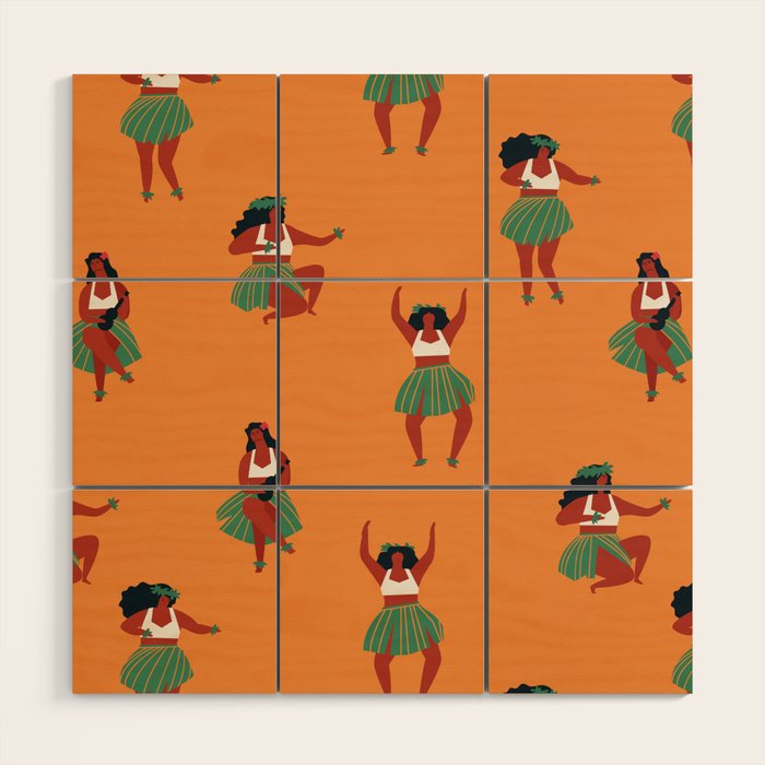 Hula dancers Wood Wall Art Gallery Image 1