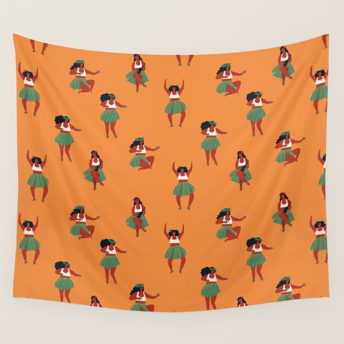 Hula dancers Wall Tapestry Gallery Image 4