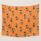 Hula dancers Wall Tapestry Gallery Image 4