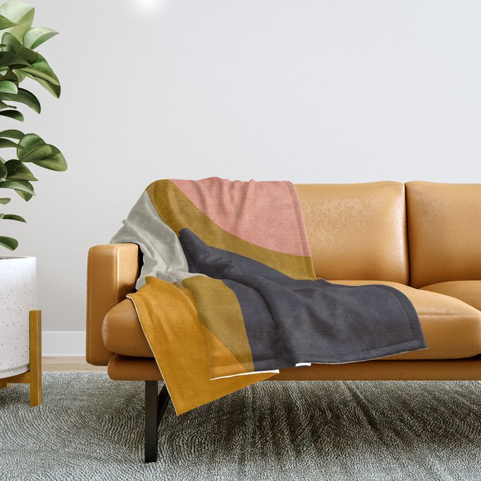 geometric art III Throw Blanket Gallery Image 1