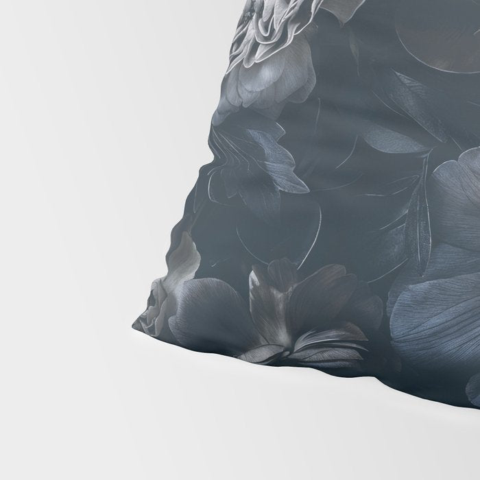 Midnight Blue Lush Moody Flowers Baroque Grandeur Pillow Sham Gallery Image 4